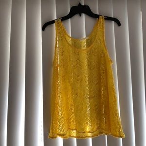 Lush Yellow Tank Top Size M